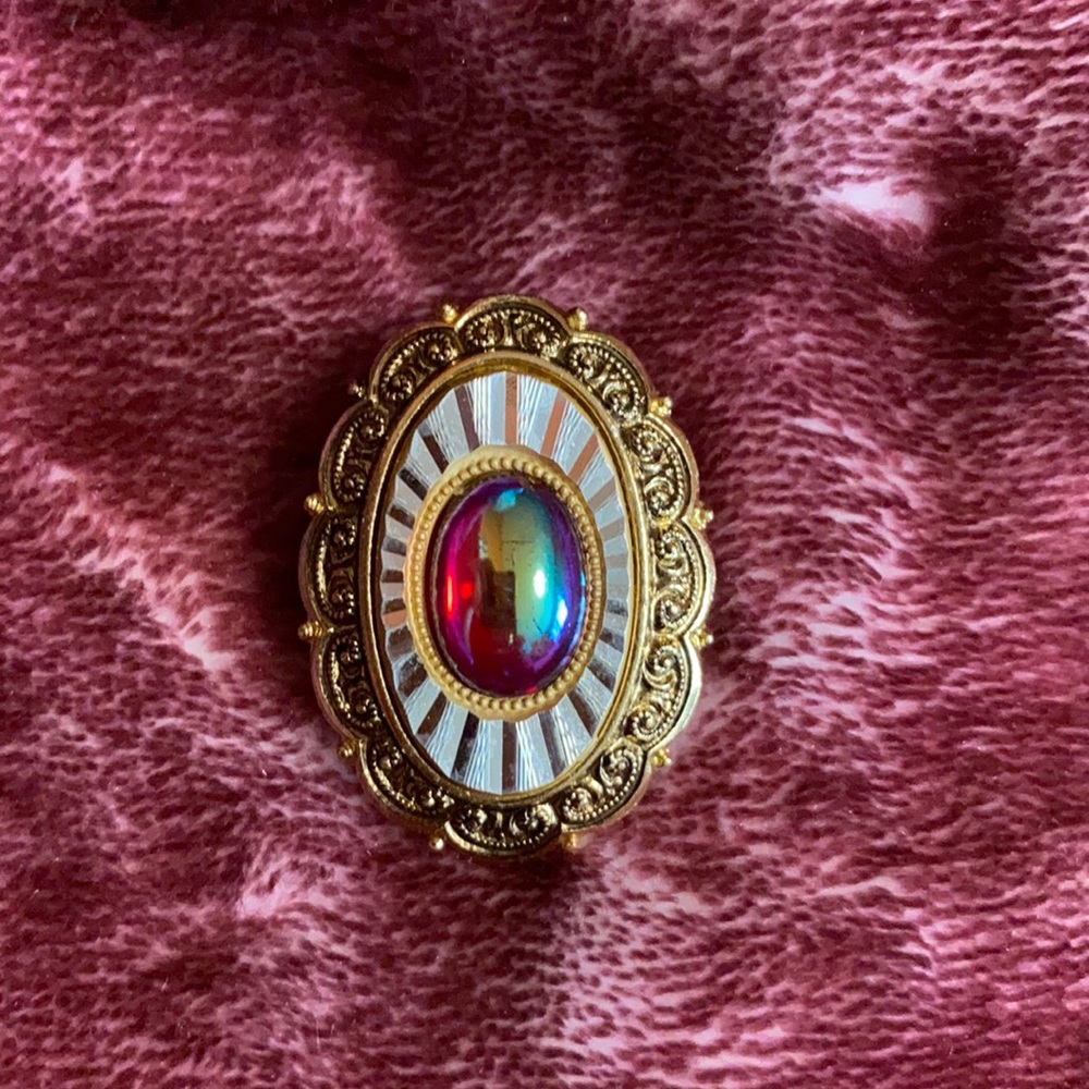 Vintage scarf brooch